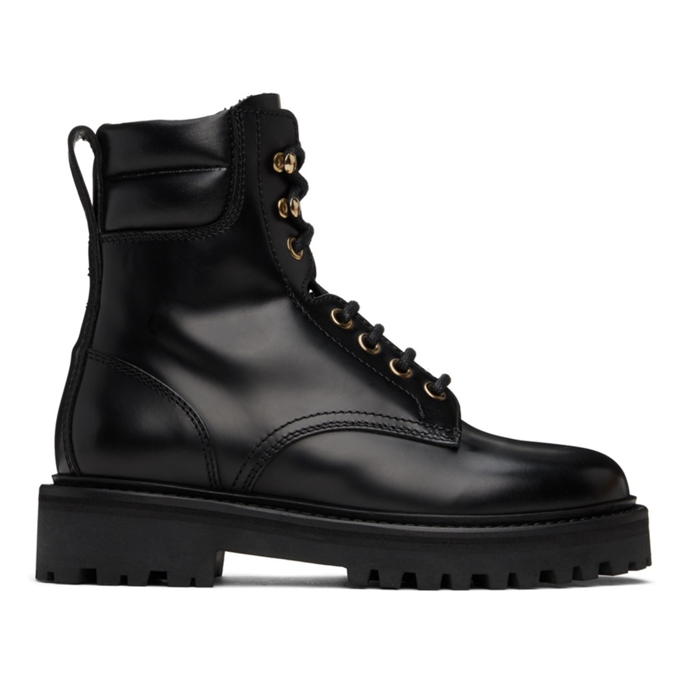 Black Isabel Marant combat boots. Size 6. Excellent condition.